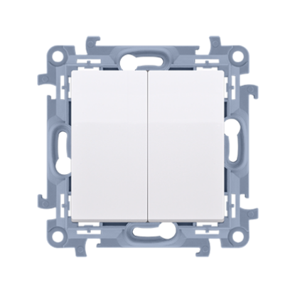 Imagine INTRERUPATOR ST  LED DUBLU  ALB SIMON 10,CW5BL.01/11 F RAMA