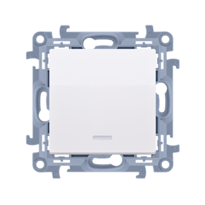Imagine INTRERUPATOR ST  LED SIMPLU  ALB SIMON 10,FARA RAMA CW1L.01/11
