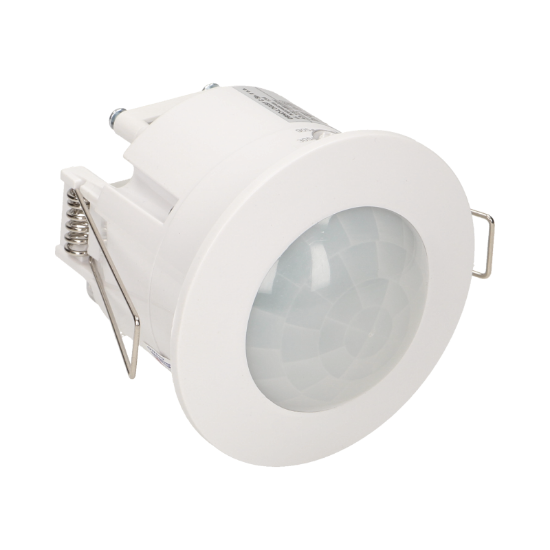 Imagine SENZOR MISCARE PIR, 360GRD, 230V, 300-1200W, 3—2000LUX, 10SEC-15MIN, IP20, ALB, INCASTRAT