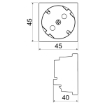 Imagine PRIZA ST MD 2P+E 16A 250V  ALBA QS 45X45_HB