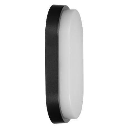 Imagine APLICA LED, 10W, 4000K/ 800LM, IP54, NEGRU, OVAL, NEFRYT LED,