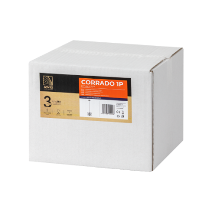 Imagine PENDUL 1*E14 40W CROM  METAL+STICLA CORRADO AD-LD