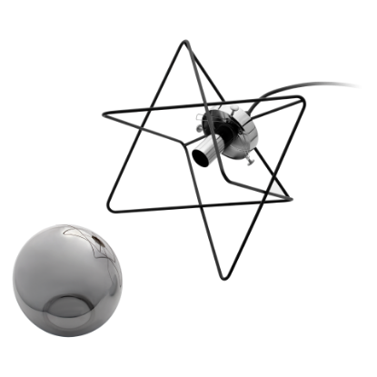 Imagine PENDUL 1*E14 40W CROM  METAL+STICLA CORRADO AD-LD