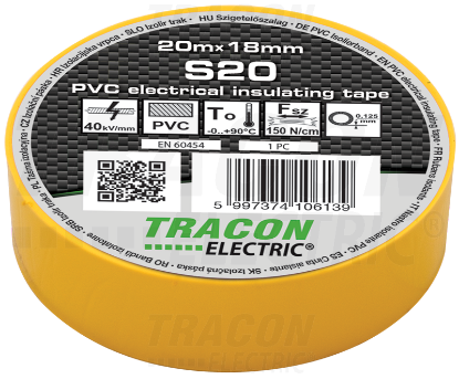 Imagine BANDA IZOLATOARE GALBEN 20M*18MM S20