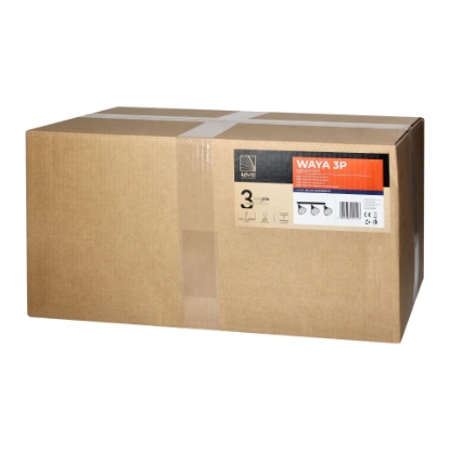 Imagine SPOT APARENT 3*E27, MAX 60W, BARA, 3 BRATE, METAL, NEGRU, IP20 AD-LD