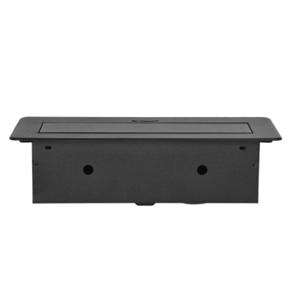 Imagine PRIZA MOBILIER, 2*2P+E, 2USB (TIP A+C, 3.6A), NEGRU, MARGINE FREZATA PLATA,