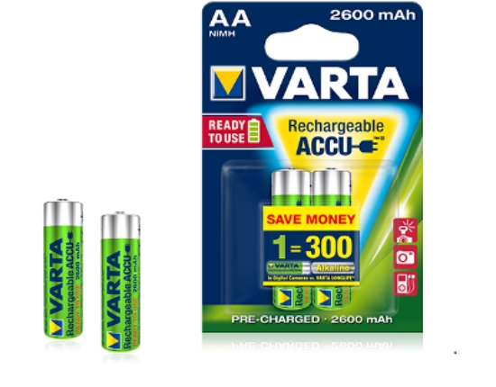 Imagine ACUMULATOR 1.2V AA - 2/BL - 2600MAH NI-MH, HR6, READY TO USE VARTA 5716 012-063