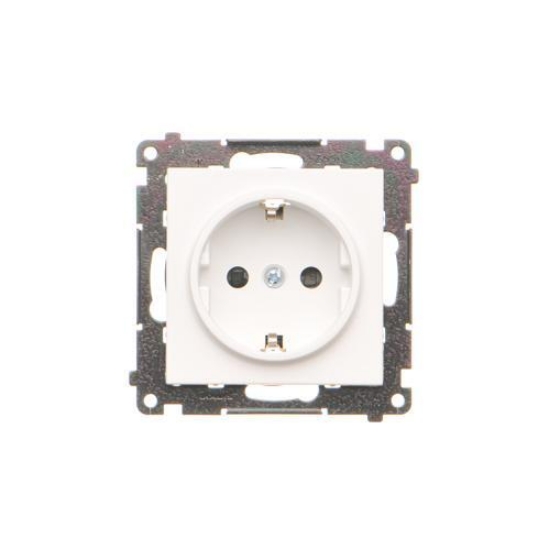 Imagine PRIZA ST SIMPLA 2P+E 16A 250V ALB MAT SIMON 55,TGSZ1Z.01/111 F RAMA