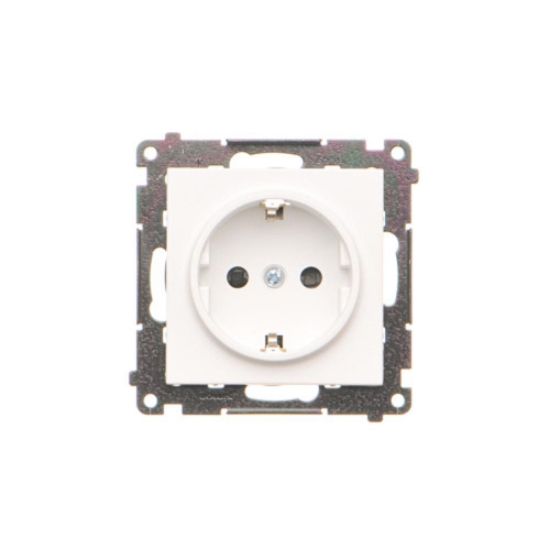 Imagine PRIZA ST SIMPLA 2P+E 16A 250V ALB MAT SIMON 55,TGSZ1CZ.01/111 F RAMA