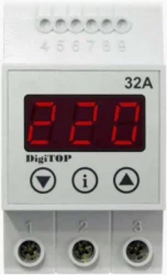 Imagine RELEU MONITORIZARE TENS 3M 32A 230V DIGI TOP 120V-270V CU TEMP