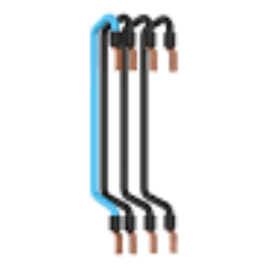 Imagine PIEPTENE 3P+N 1 PAS 63A VERTICAL H=125MM R9PXV712