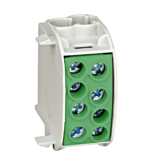 Imagine CLEMA DERIVATIE 1P, 35MMP, 3 IESIRI (1*35+2*25)MMP,CUPRU,125A, VERDE-GALBEN