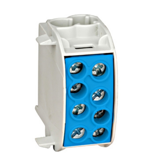 Imagine CLEMA DERIVATIE 1P, 35MMP, 3 IESIRI (1*35+2*25)MMP, CUPRU, 125A, ALBASTRU