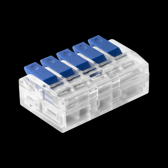 Imagine BLOC TERMINAL 1P, 5G - 50BUC/PG - 32A, 0.75 - 4 MMP, COMPRESIE, ALBASTRU