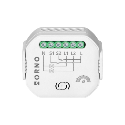 Imagine RELEU 10A 2300W 100-240VAC 2ND+0NI PE SINA 3MD 2 CANAL WI-FI SAU BLUETOOTH, DIMABIL, TUYA