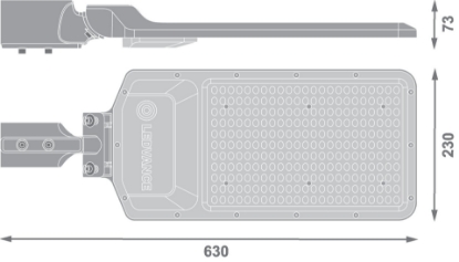 Imagine CORP LED, STRADAL, 150W 4000K/18000 LM 230V IP65 BK - LEDVANCE