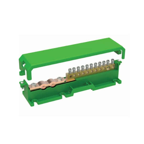 Imagine BARA EGALIZARE POTENTIAL 14 CONEXIUNI, 192MM, VERDE