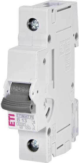Imagine DISJUNCTOR 1P 13A, B, 1MD, 6KA, ETIMAT P6