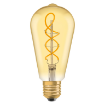 Imagine BEC LED E27 A, 2000K/ 250LM,  5.0W 230V, FILAMENT SPIRALA  GOLD  EDISON