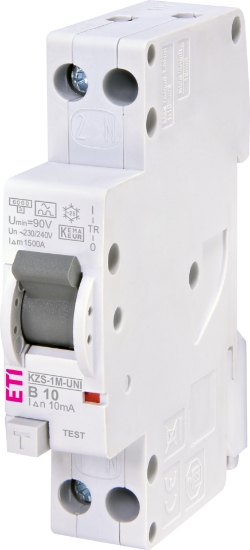 Imagine DIFERENTIAL RCBO, 10MA, TIP A, B 10A, 1P+N, 1MD, 6KA, KZS, 50/60HZ