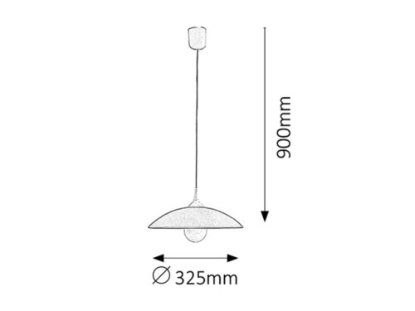 Imagine PENDUL 1*E27 100W ALB D325 CUPOLA 4615